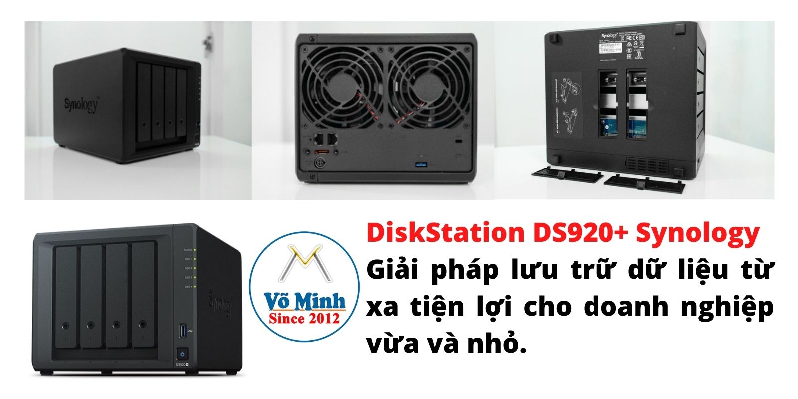 DiskStation DS920+ Synology - giải pháp lưu trữ dữ liệu từ xa tiện lợi cho doanh nghiệp vừa và nhỏ