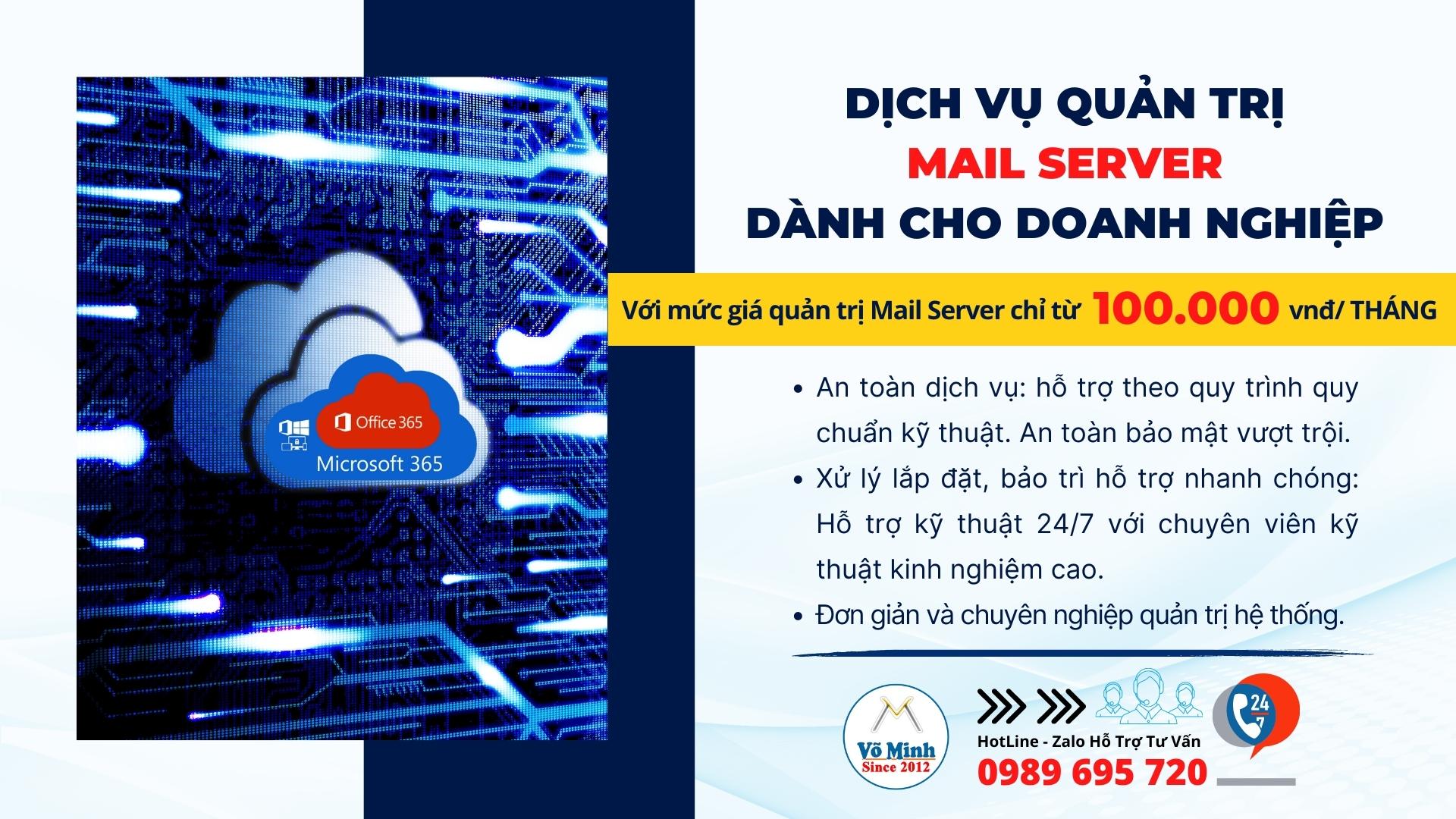 Dịch vụ Mail Sever dành cho doanh nghiệp