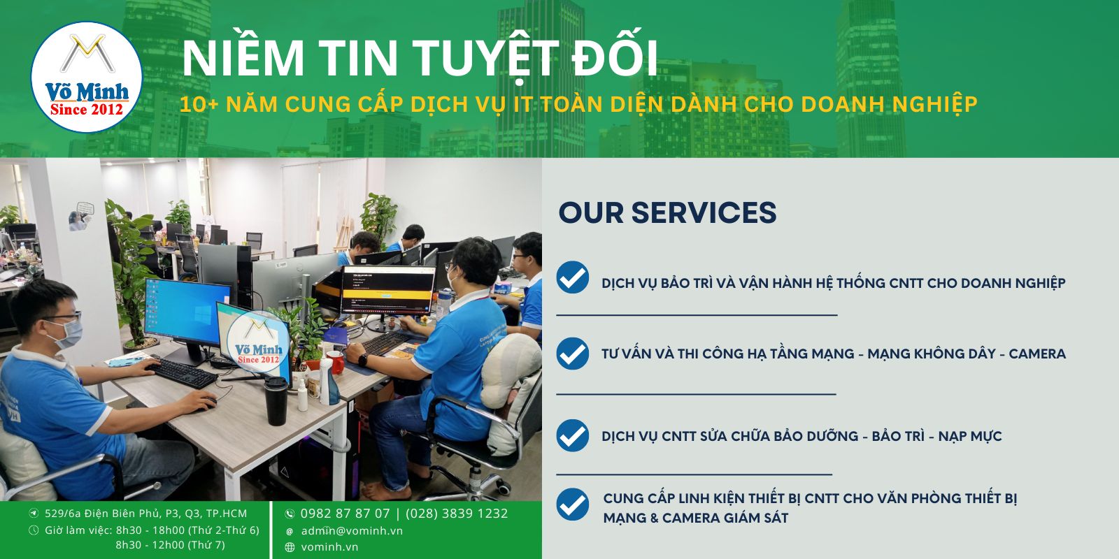 Các ưu điểm của dịch vụ thuê ngoài IT mà Võ Minh cung cấp