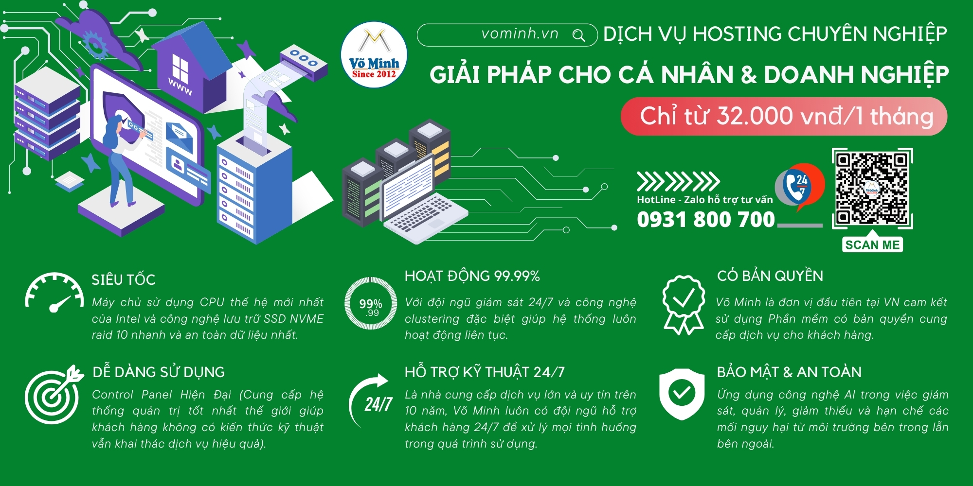 Dịch vụ Hosting chuyên nghiệp