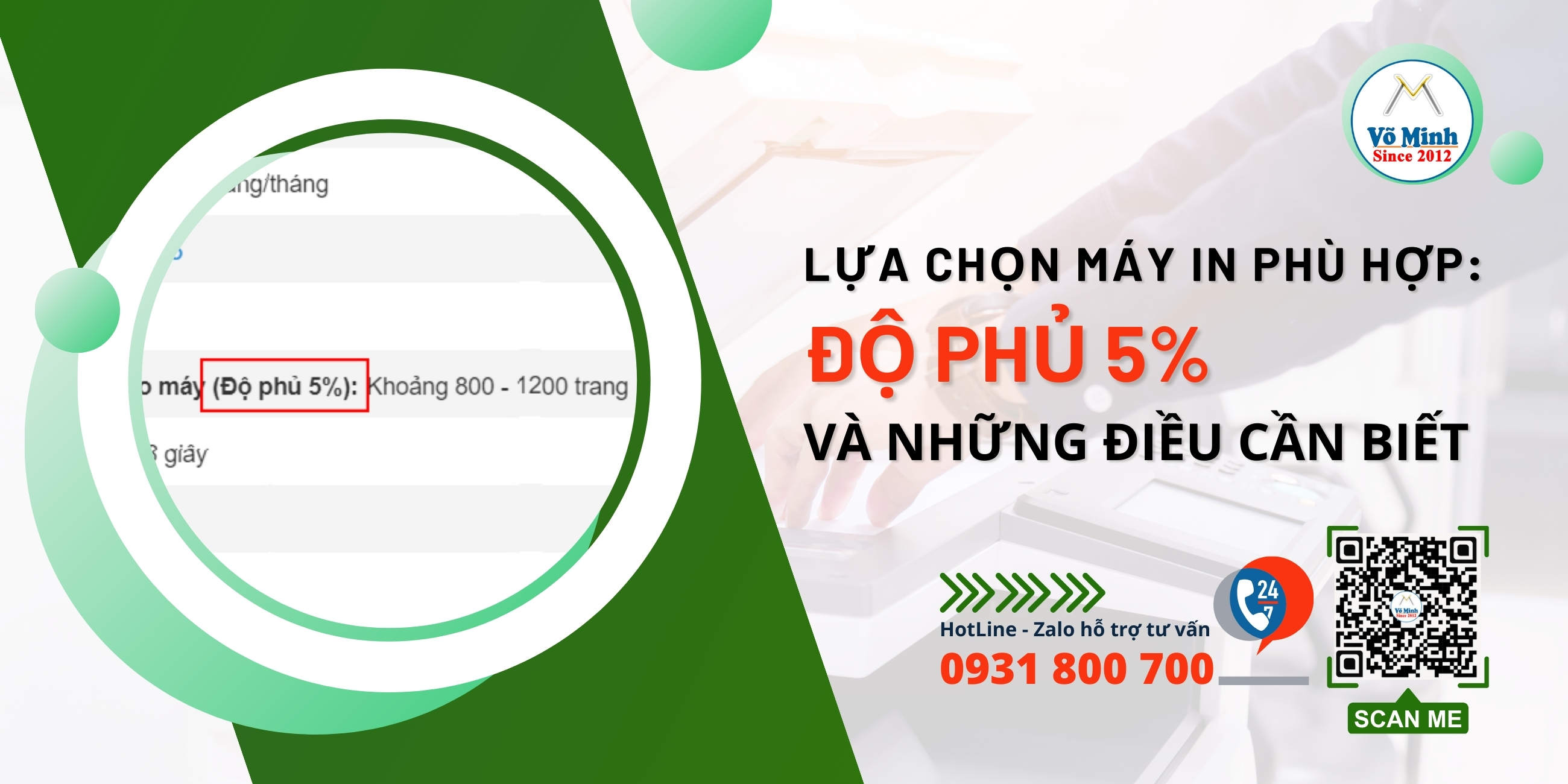 Lựa Chọn Máy In Phù Hợp: Độ Phủ 5% và Những Điều Cần Biết