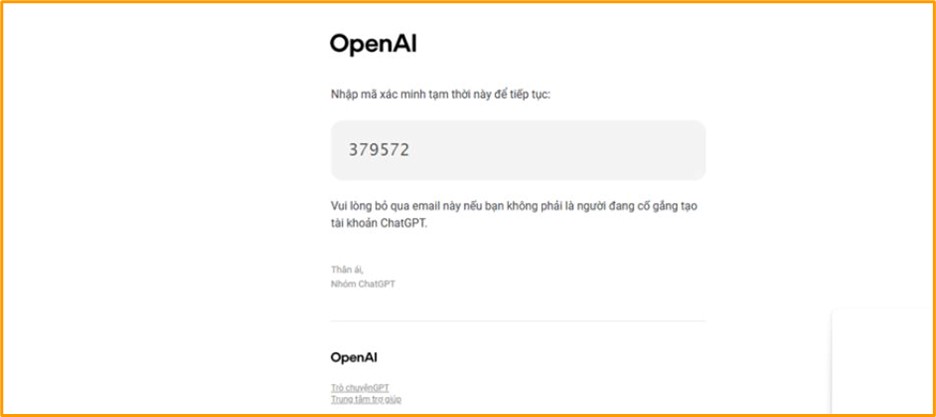 Email xác nhận đăng ký