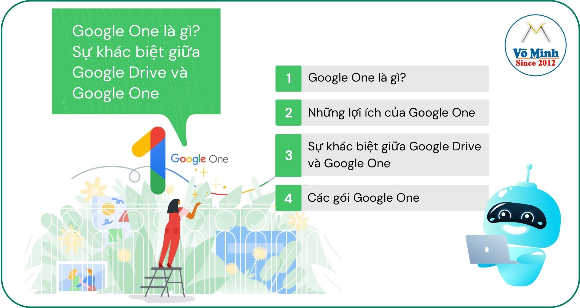 Google One là gì? Sự khác biệt giữa Google Drive và Google One