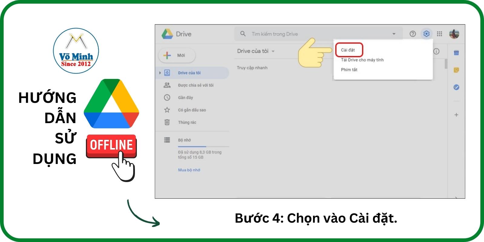 Chọn Cài đặt