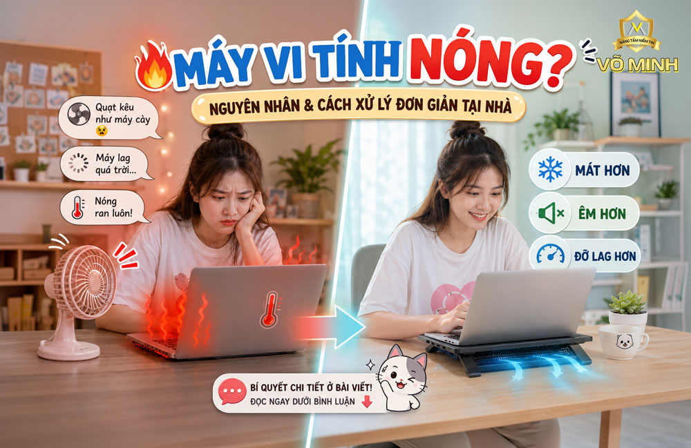 Nguyên nhân laptop nóng cách xử lý