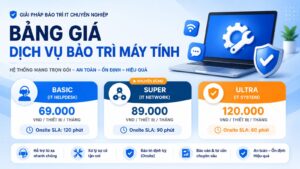 Bảng gia bảo trì may tinh văn phòng